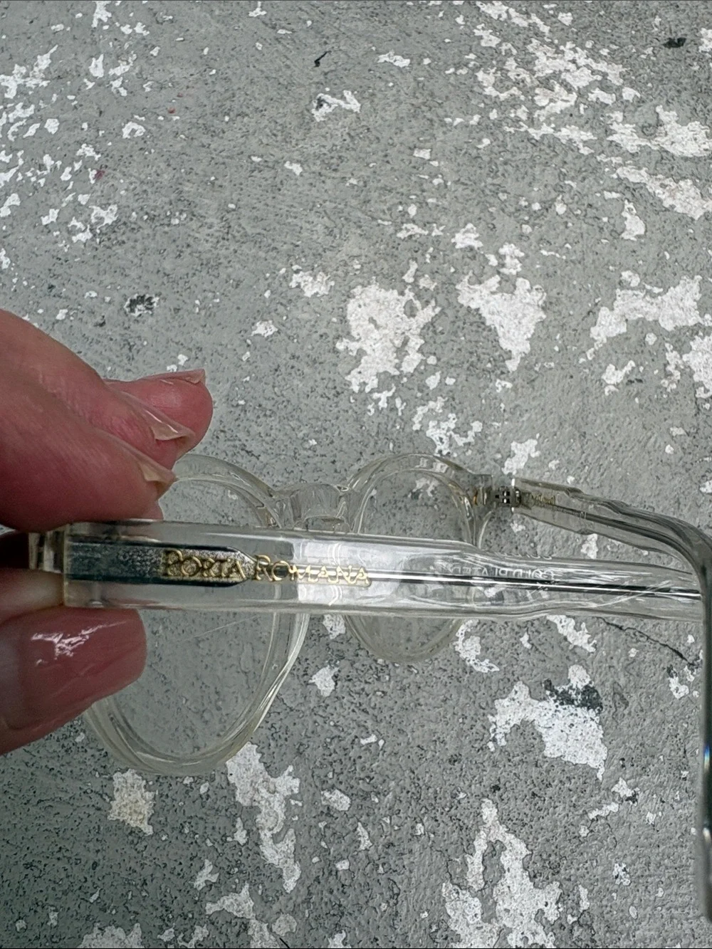 Porta Romana clear frame glasses